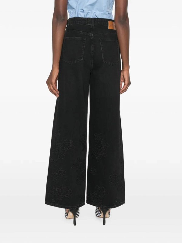 Vaqueros Rectos - Negro shop online: GANNI