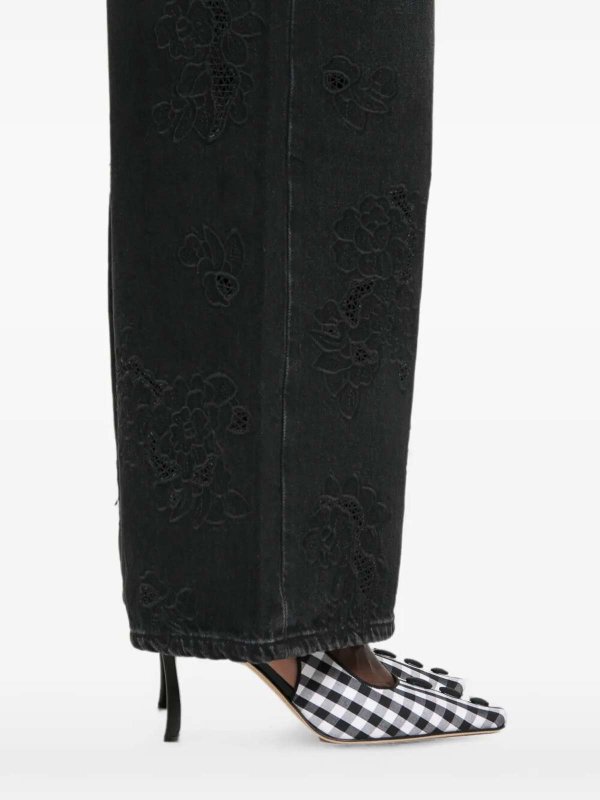 GANNI buy online Vaqueros Rectos - Negro
