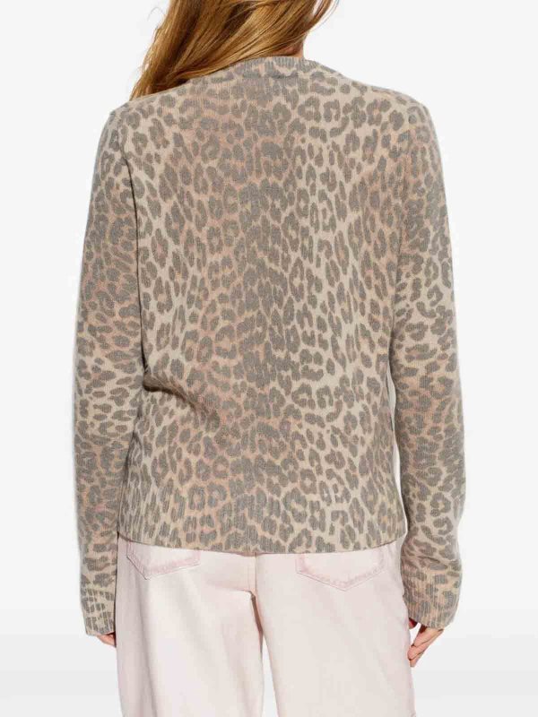 Rundhalspullover - Beige shop online: GANNI