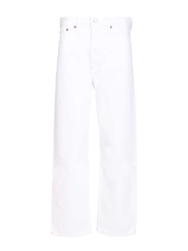 AGOLDE: jeans dritti, a sigaretta - Jeans ritagliati