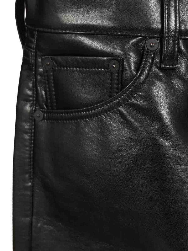 The Best Shops AGOLDE: pantaloni in pelle - Jeans