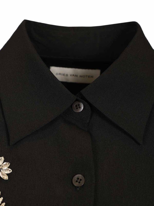 シャツ - 黒 shop online: DRIES VAN NOTEN