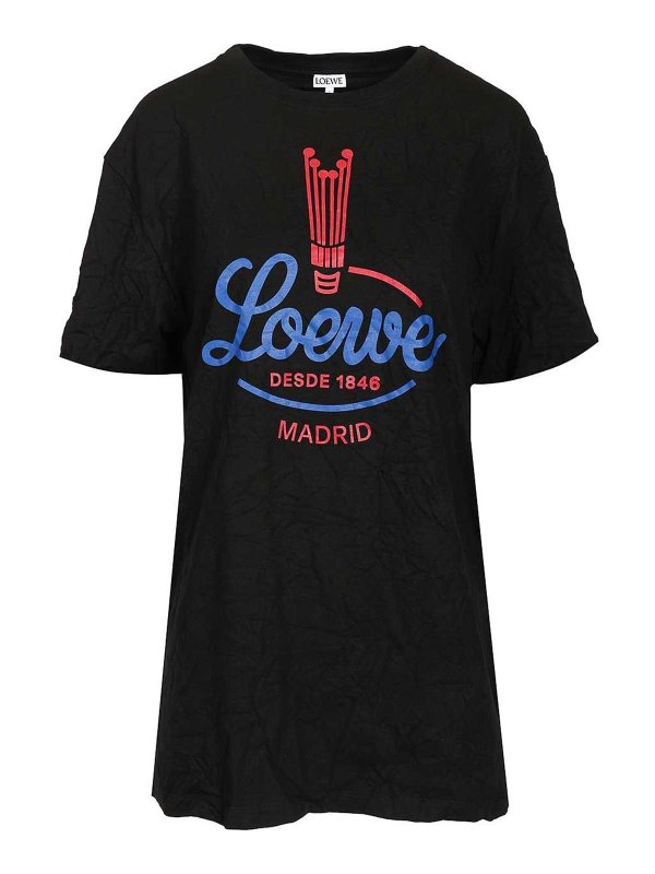LOEWE: Camisetas - Camiseta - Negro