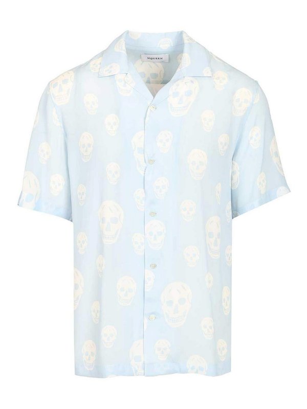 ALEXANDER MCQUEEN: Chemises - Chemise - Bleu Clair