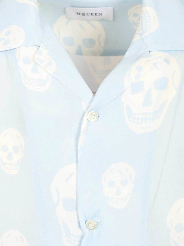 The Best Shops ALEXANDER MCQUEEN: Chemises - Chemise - Bleu Clair