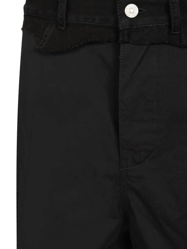 ショートパンツ - 黒 shop online: MM6 MAISON MARGIELA
