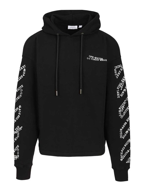 OFF-WHITE: Sudaderas y suéteres - Sudadera - Negro
