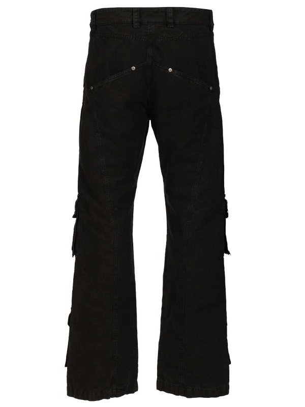 OFF-WHITE: pantaloni casual online - Jeans cargo multitasche