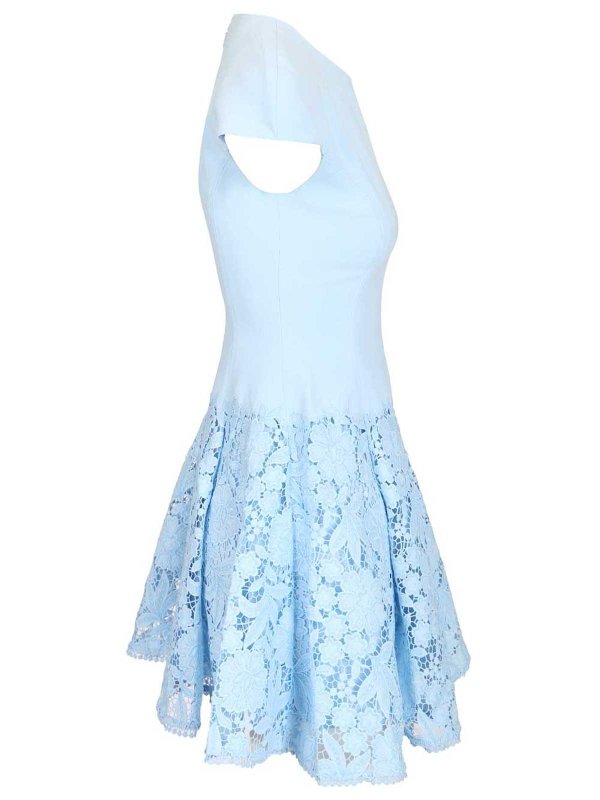 The Best Shops Self Portrait: Robes courtes - Robe Courte - Bleu Clair