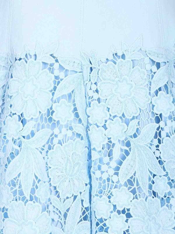 Robe Courte - Bleu Clair shop online: Self Portrait