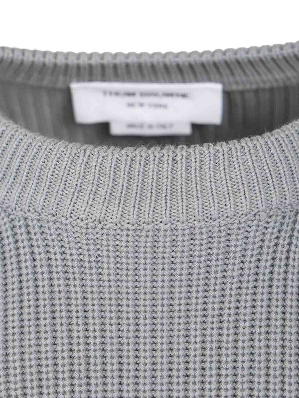 The Best Shops THOM BROWNE: crew necks - Cotton Sweater
