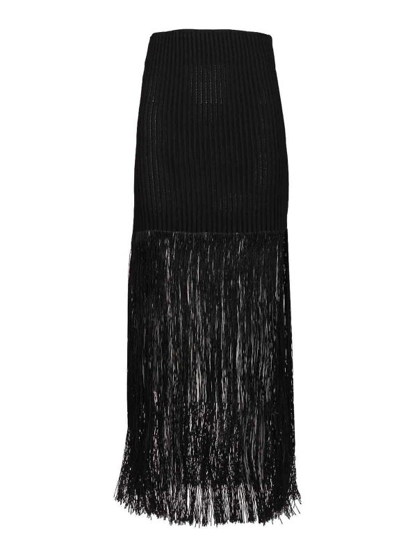 Alaïa: Faldas largas - Falda Larga - Negro