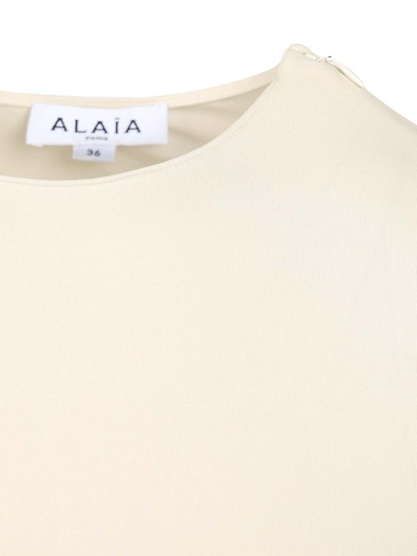 Pull Col Rond - Blanc shop online: Alaïa