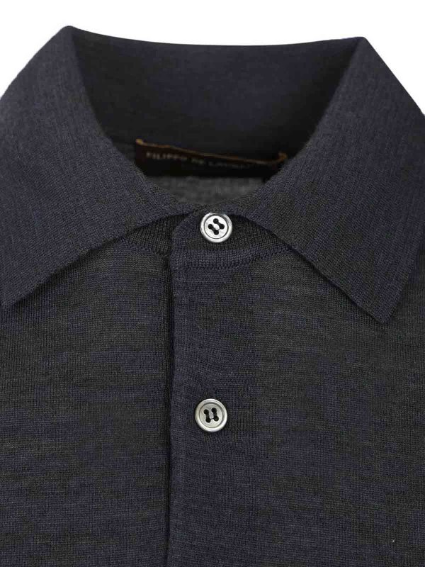 The Best Shops FILIPPO DE LAURENTIIS: ポロシャツ - ポロシャツ - ライトブルー