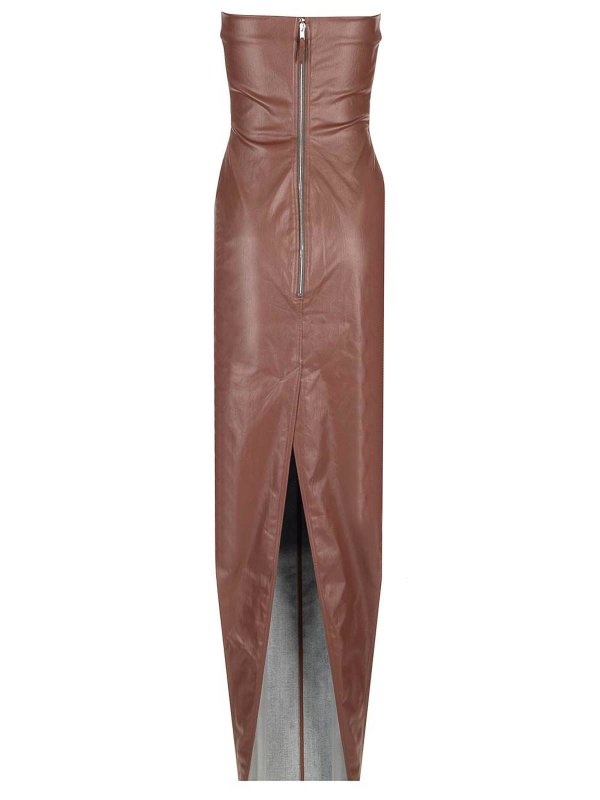 RICK OWENS: マキシドレス online - マキシドレス - ブラウン
