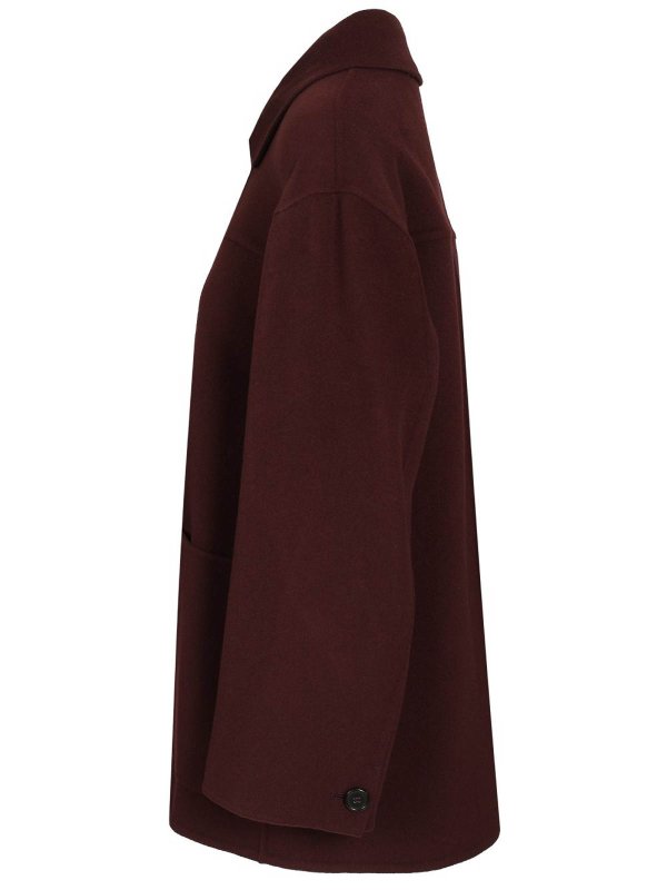 The Best Shops S MAX MARA: ショートコート - ショートコート - ダークレッド