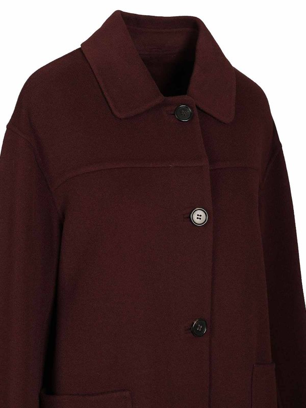 S MAX MARA buy online ショートコート - ダークレッド