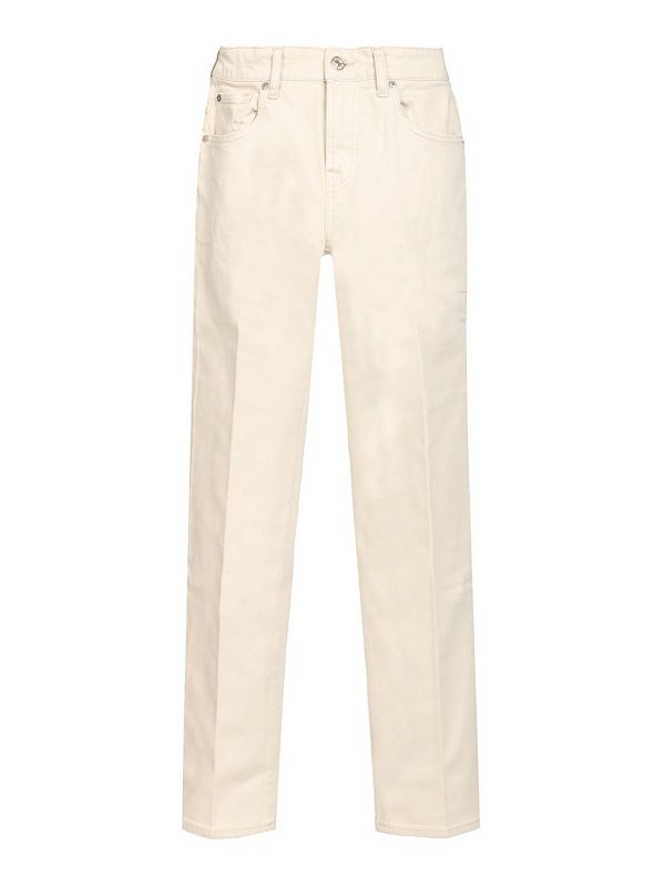 7 FOR ALL MANKIND: Jeans Rectos - Vaqueros Rectos - Blanco