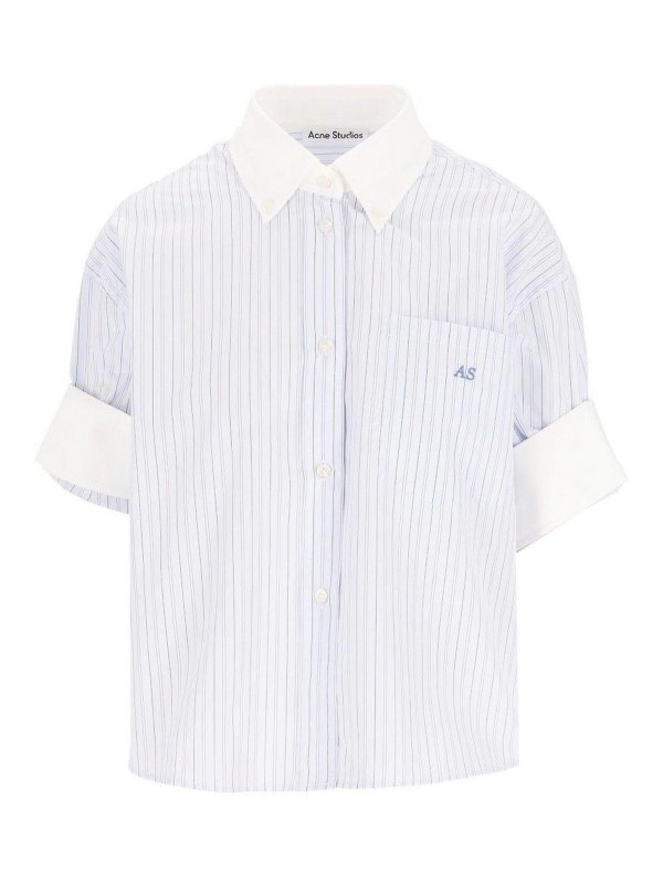 Acne Studios: Chemises - Chemise - Bleu Clair