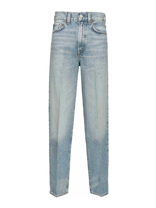 AGOLDE: Straight Leg Jeans - Straight Leg Jeans - Hellblau