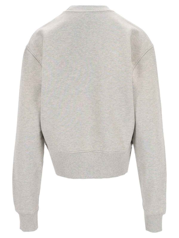 AMI PARIS: Pull col rond online - Pull Col Rond - Gris