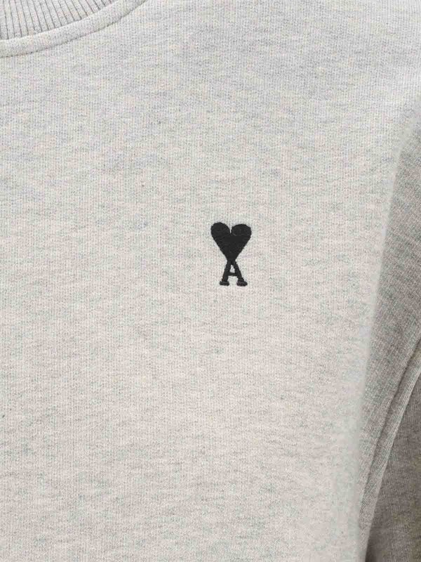 The Best Shops AMI PARIS: Pull col rond - Pull Col Rond - Gris
