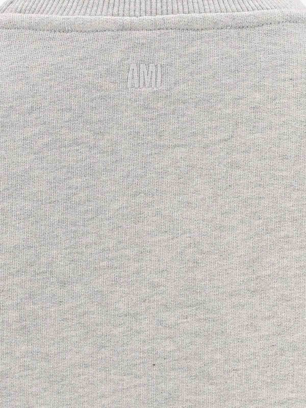 Pull Col Rond - Gris shop online: AMI PARIS