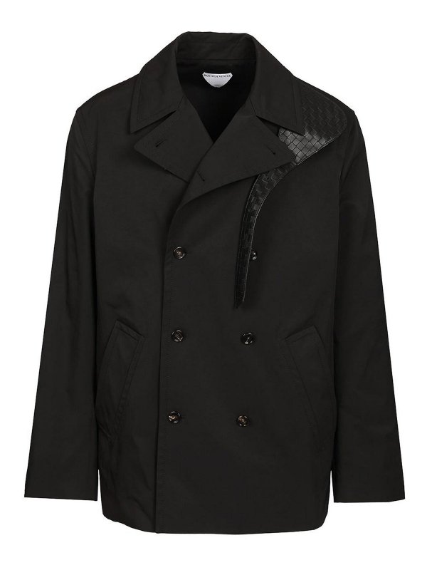 BOTTEGA VENETA: ショートコート - ショートコート - 黒