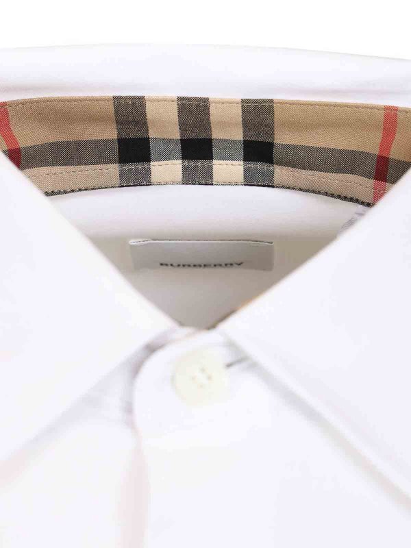 Camisa - Blanco shop online: BURBERRY