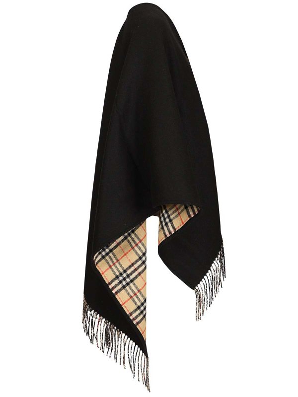 The Best Shops BURBERRY: Capes & Ponchos - Cape - Noir