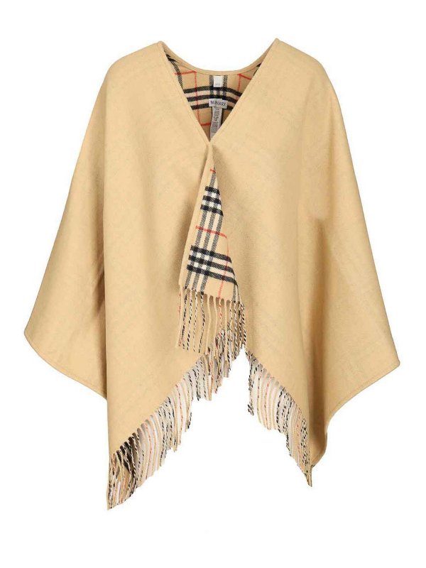 BURBERRY: Capes & Ponchos - Cape - Beige