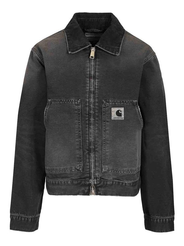 CARHARTT: デニムジャケット - デニムジャケット - 黒