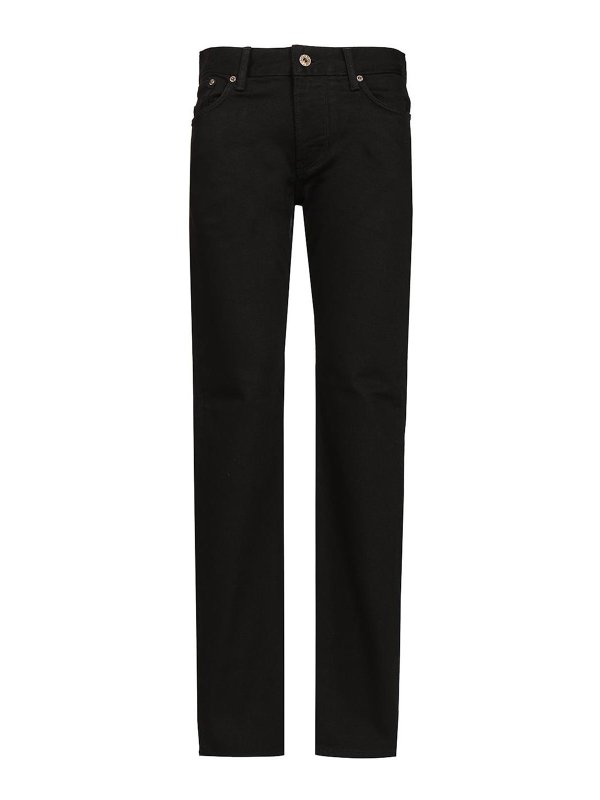 EMPORIO ARMANI: ストレートジーンズ - ストレートジーンズ - 黒