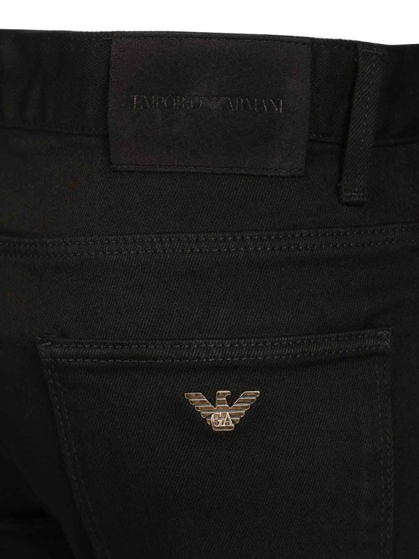 ストレートジーンズ - 黒 shop online: EMPORIO ARMANI