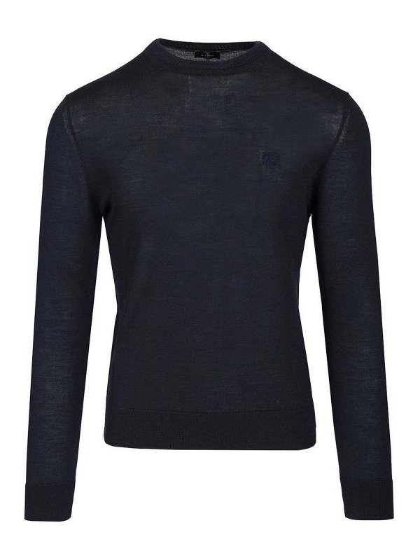 ETRO: Pull col rond - Pull Col Rond - Bleu
