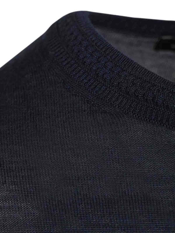 Pull Col Rond - Bleu shop online: ETRO