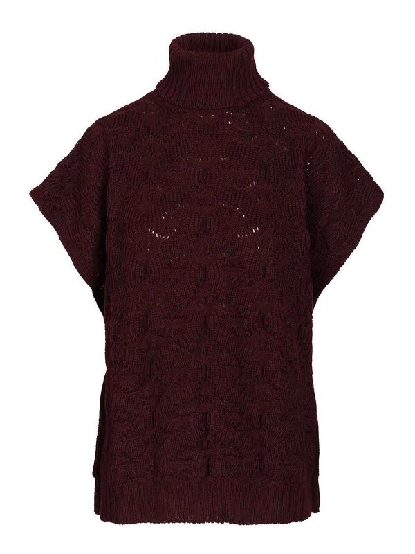 ETRO: Pull col rond - Pull Col Rond - Rouge Brun