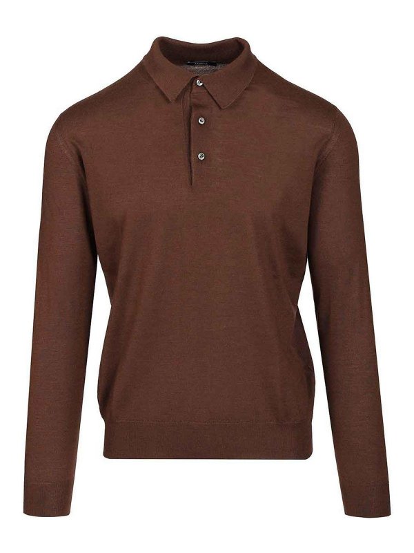 FEDELI: Polos  - Polo - Marron