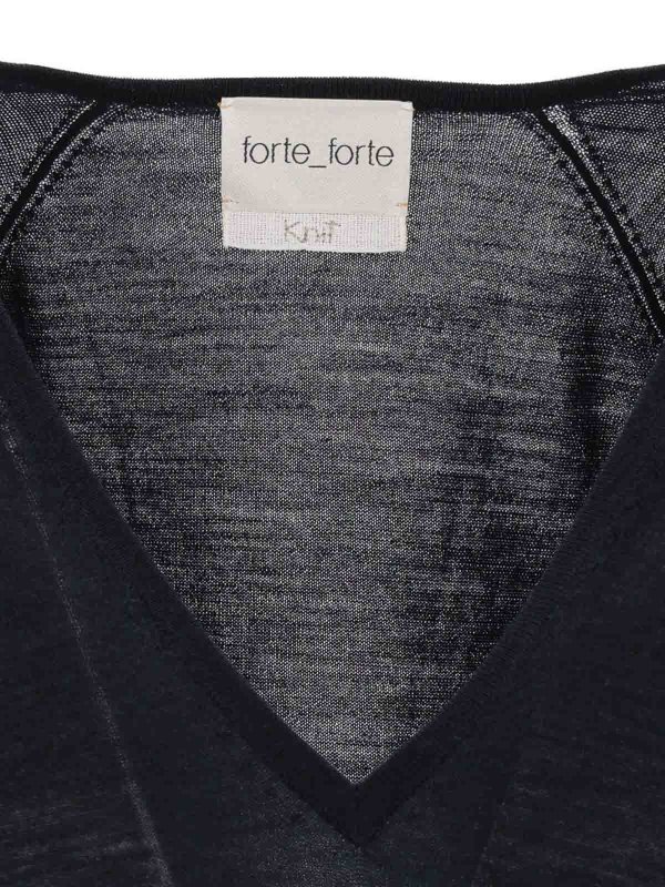 The Best Shops FORTE FORTE: クルーネック - クルーネック - ブルー