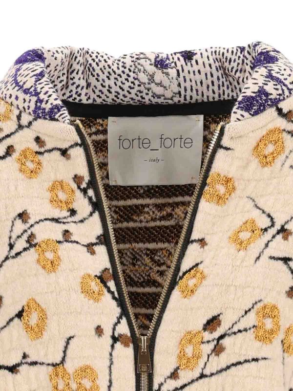 Jacquard Bomber Jacket shop online: FORTE FORTE