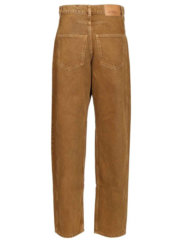 ISABEL MARANT: Jeans Rectos online - Vaqueros Rectos - Marrón