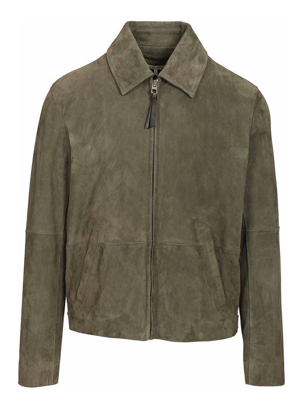 LOEWE: leather jacket - Lightweight Suede Lambskin Jacket