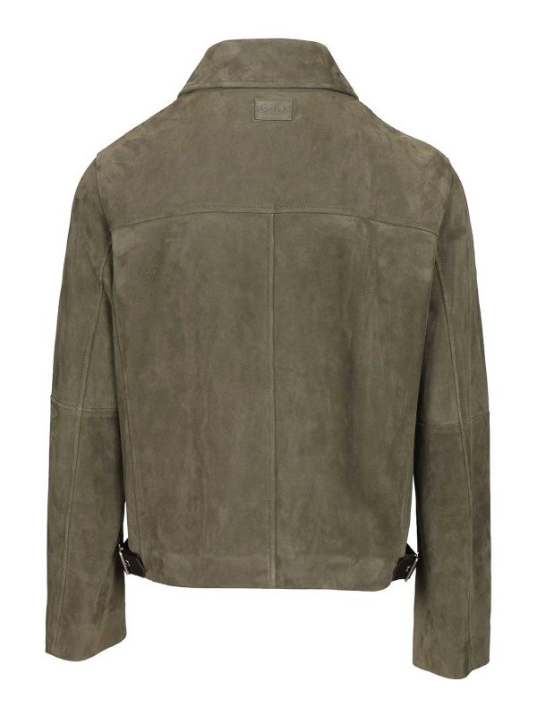 LOEWE: leather jacket online - Lightweight Suede Lambskin Jacket