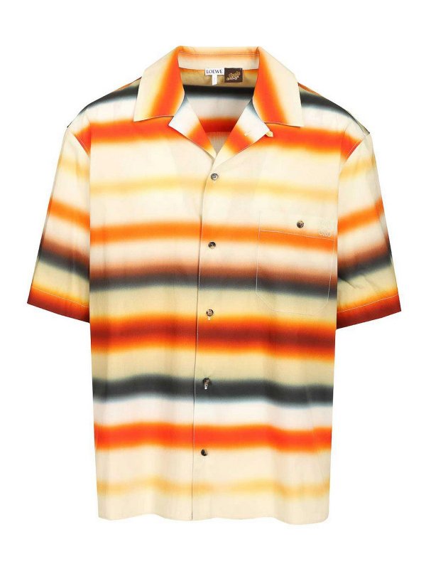 LOEWE: camicie - Camicia in cotone a maniche corte