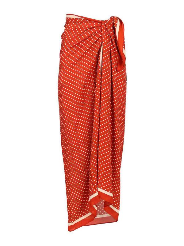 MATTEAU: ロングシャツ - ロングスカート - 赤