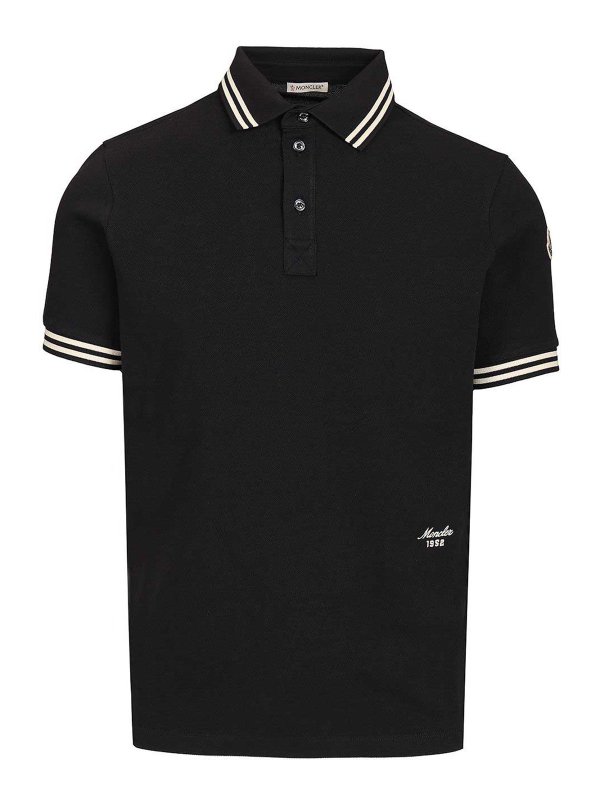 MONCLER: Polos  - Polo - Noir