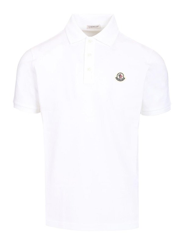 MONCLER: Polos  - Polo - Blanc