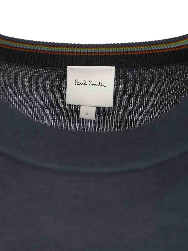 Pull Col Rond - Bleu Clair shop online: PAUL SMITH