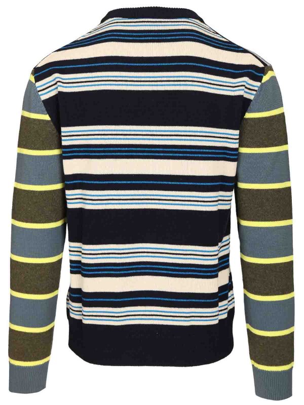 PAUL SMITH: crew necks online - Striped Sweater