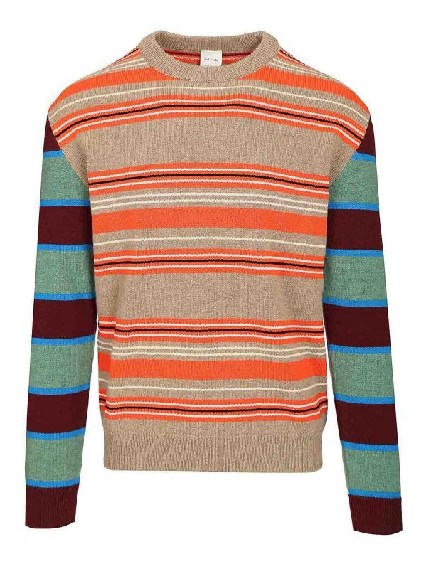 PAUL SMITH: crew necks - Striped Sweater